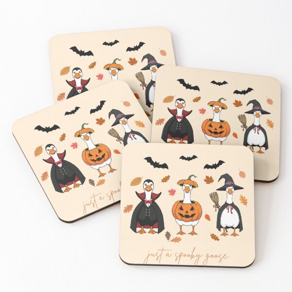 Item preview, Spooky geese beige designed and sold by fifisu.