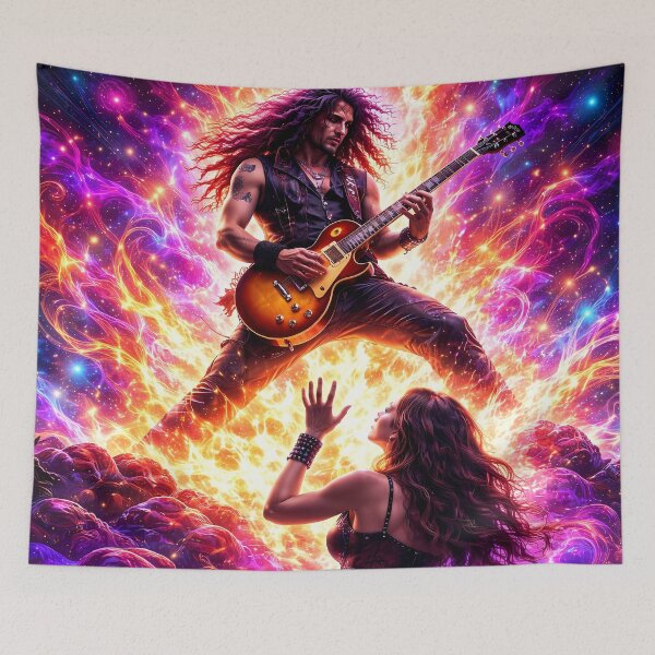Item preview, Epic Guitarist in Fiery Aura designed and sold by cuprum.