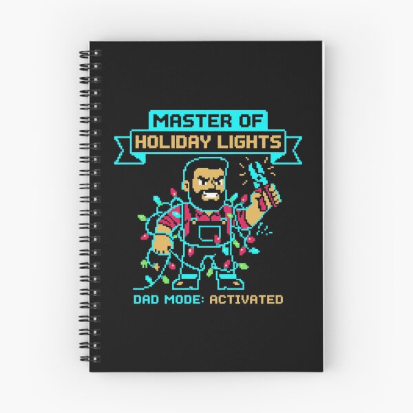 Item preview, Master Of Holiday Lights Dad Mode Activated Retro Pixel Christmas designed and sold by TeNovaStudio.