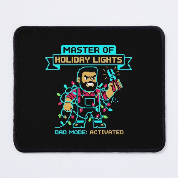 Item preview, Master Of Holiday Lights Dad Mode Activated Retro Pixel Christmas designed and sold by TeNovaStudio.
