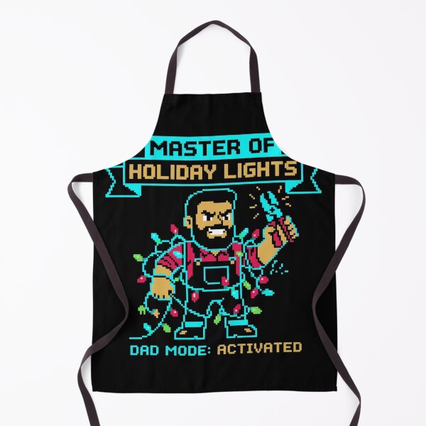 Item preview, Master Of Holiday Lights Dad Mode Activated Retro Pixel Christmas designed and sold by TeNovaStudio.