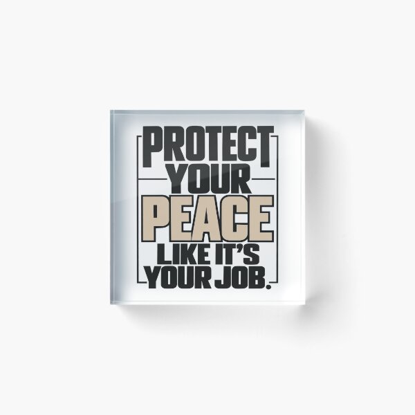 Item preview, Protect Your Peace Like It’s Your Job T-Shirt | Mental Health Self Care Quote designed and sold by MotiveStuff.