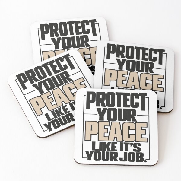 Item preview, Protect Your Peace Like It’s Your Job T-Shirt | Mental Health Self Care Quote designed and sold by MotiveStuff.