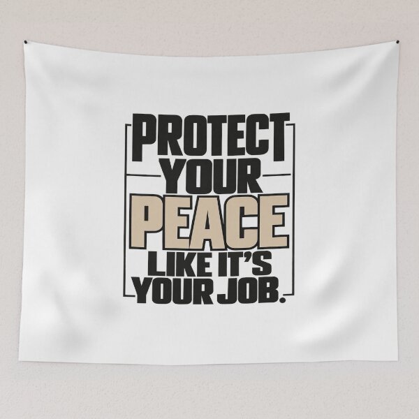 Item preview, Protect Your Peace Like It’s Your Job T-Shirt | Mental Health Self Care Quote designed and sold by MotiveStuff.