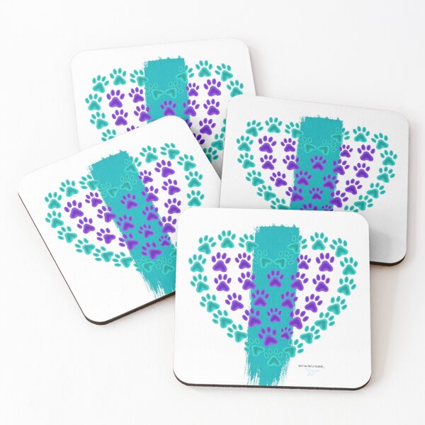 Item preview, Blue Footprint Heart designed and sold by EstudioTurquesa.