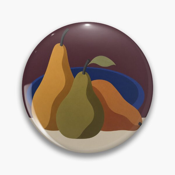 Item preview, Pear Table – Modern Mid Century Fruit Art Print designed and sold by astersgraphics.