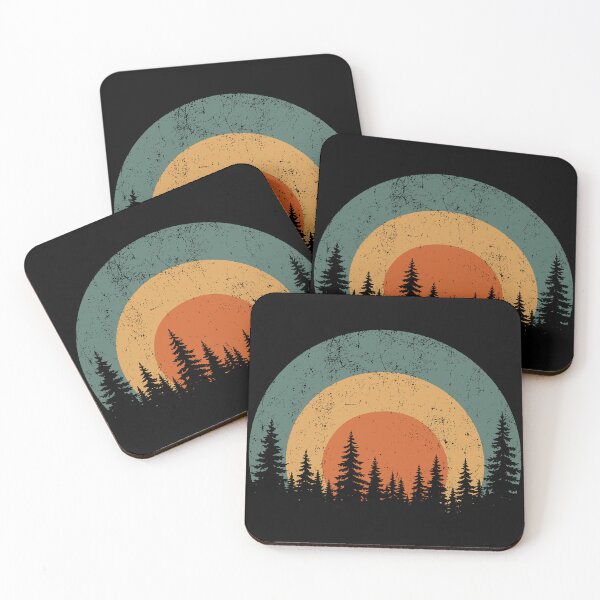 Item preview, Vintage Retro Sunset Pine Tree designed and sold by Travelpeak.