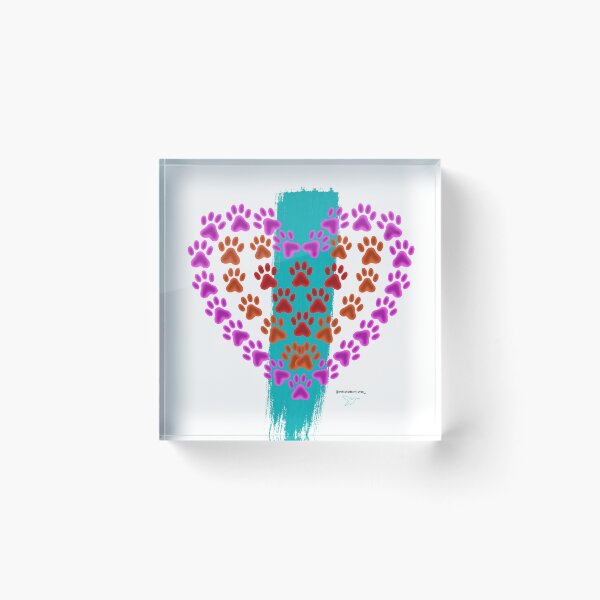 Item preview, Pink footprint heart designed and sold by EstudioTurquesa.