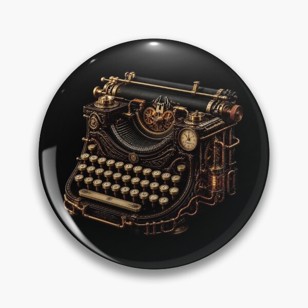 Item preview, Steampunk Typewriter Biomechanical Clockwork designed and sold by LazyDayzCo.