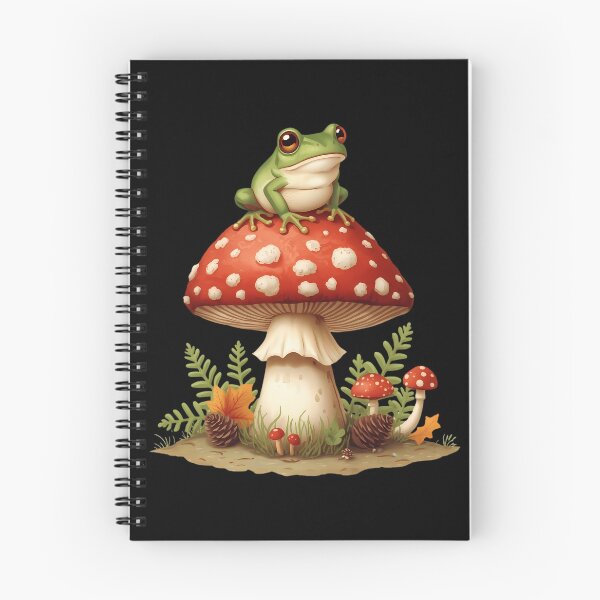 Item preview, Cute Frog on Amanita Mushroom Dark Cottagecore Vintage Sticker designed and sold by Youram.