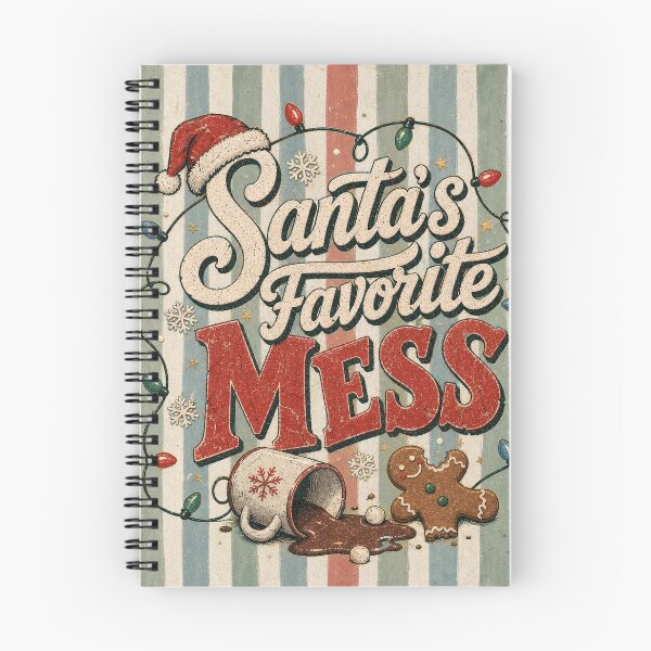 Item preview, Santa's Favorite Mess Funny Vintage Christmas Design designed and sold by PrintandJoy.
