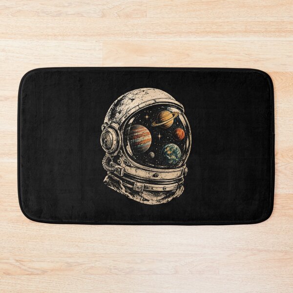Item preview, Vintage Astronaut Helmet Planet Reflection designed and sold by DemureArtsy.