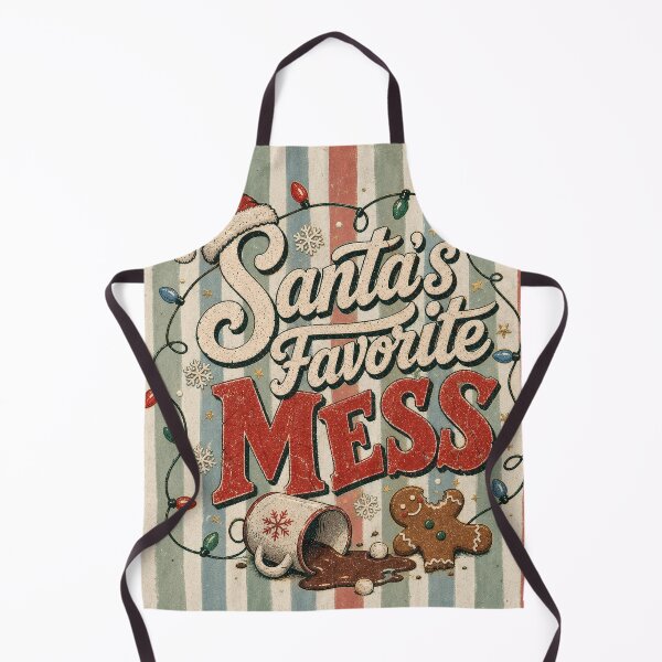 Item preview, Santa's Favorite Mess Funny Vintage Christmas Design designed and sold by PrintandJoy.