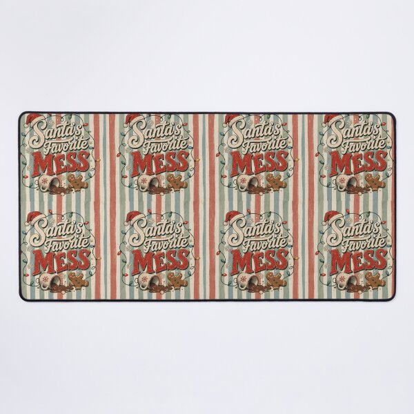 Item preview, Santa's Favorite Mess Funny Vintage Christmas Design designed and sold by PrintandJoy.