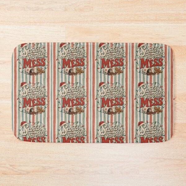 Item preview, Santa's Favorite Mess Funny Vintage Christmas Design designed and sold by PrintandJoy.