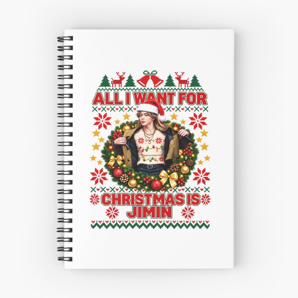 Item preview, All I Want for Christmas Is Jimin Holiday Fan designed and sold by OddPopARt.