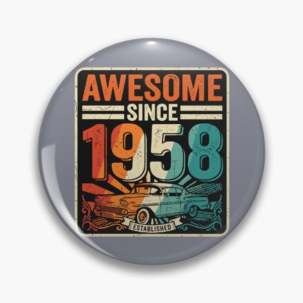 Item preview, Awesome Since 1958 Established 66th Birthday Vintage  designed and sold by SofiBlair.