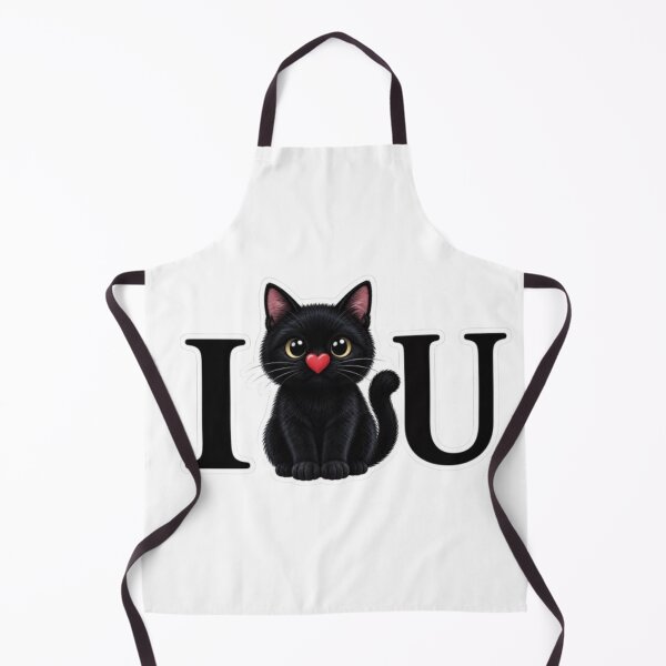 Item preview, Cute Black Cat I Love You Design designed and sold by Snurly.