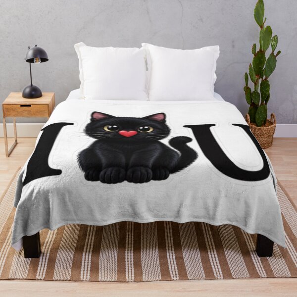 Item preview, Cute Black Cat I Love You Design designed and sold by Snurly.