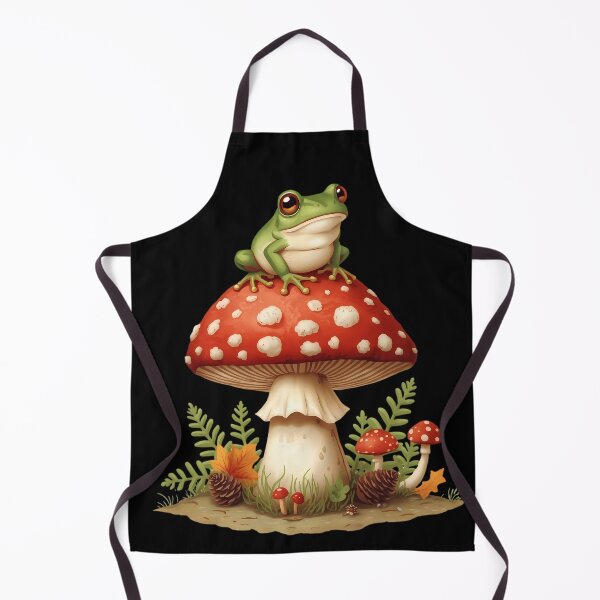 Item preview, Cute Frog on Amanita Mushroom Dark Cottagecore Vintage Sticker designed and sold by Youram.