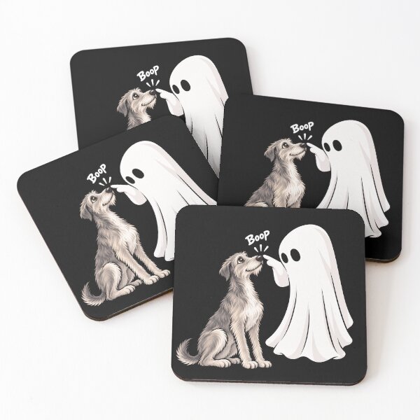 Item preview, Funny Ghost Irish Wolfhound Dog Boop Halloween Design Mom Dad designed and sold by rafaeltto.