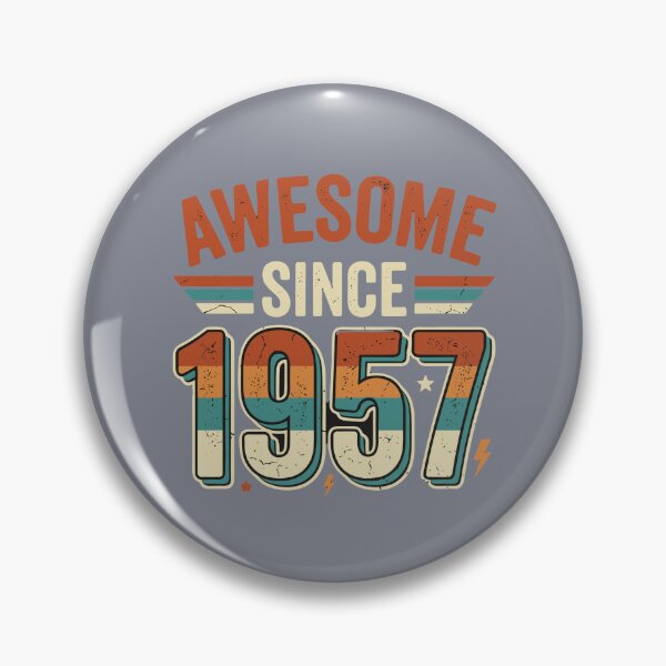 Item preview, Awesome Since 1957 Birthday Birth Year Vintage Men Women designed and sold by SofiBlair.
