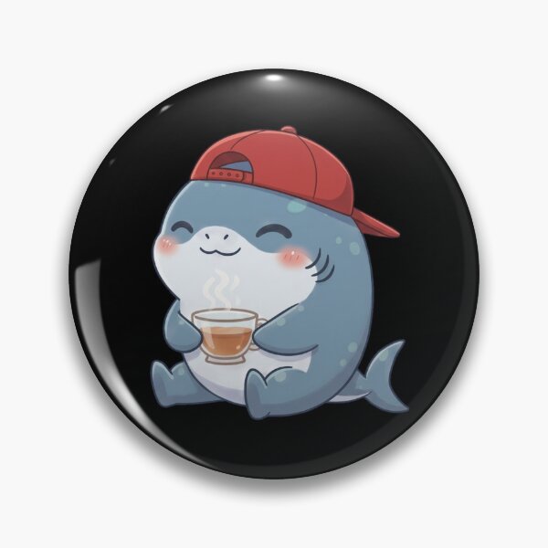 Item preview, Cute Tea Lover Shark designed and sold by Nature's Chibis.