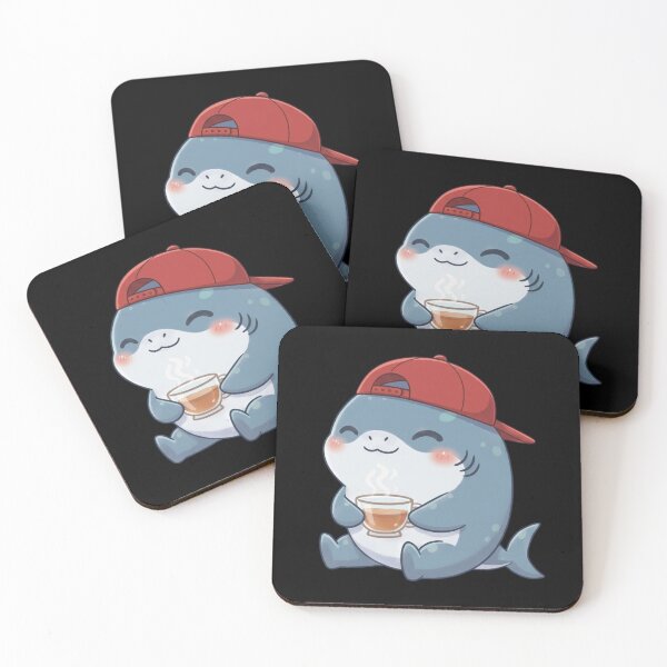 Item preview, Cute Tea Lover Shark designed and sold by Nature's Chibis.