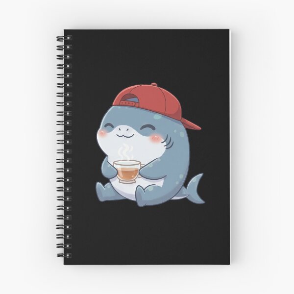 Item preview, Cute Tea Lover Shark designed and sold by Nature's Chibis.