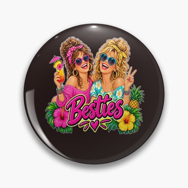 Item preview, Besties Forever Funny Best Friends Tropical Summer Girl Design designed and sold by Artbysarmina.