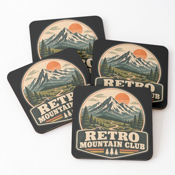 Item preview, Retro Mountain Club Vintage Hiking Badge Outdoor Adventure Graphic designed and sold by MCV-Designs.
