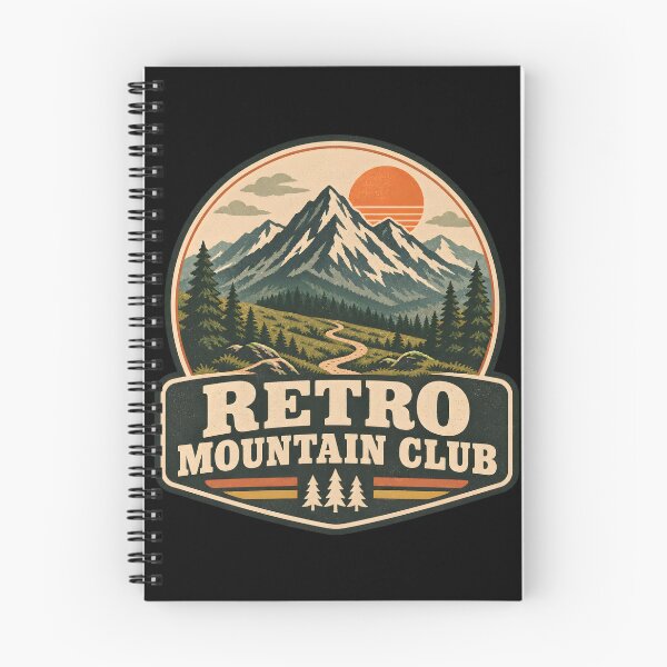 Item preview, Retro Mountain Club Vintage Hiking Badge Outdoor Adventure Graphic designed and sold by MCV-Designs.