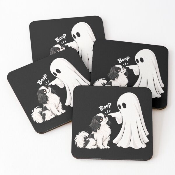 Item preview, Funny Ghost Japanese Chin Dog Boop Halloween Design Mom Dad designed and sold by rafaeltto.