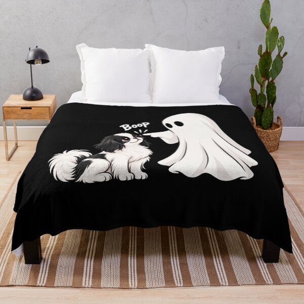 Item preview, Funny Ghost Japanese Chin Dog Boop Halloween Design Mom Dad designed and sold by rafaeltto.