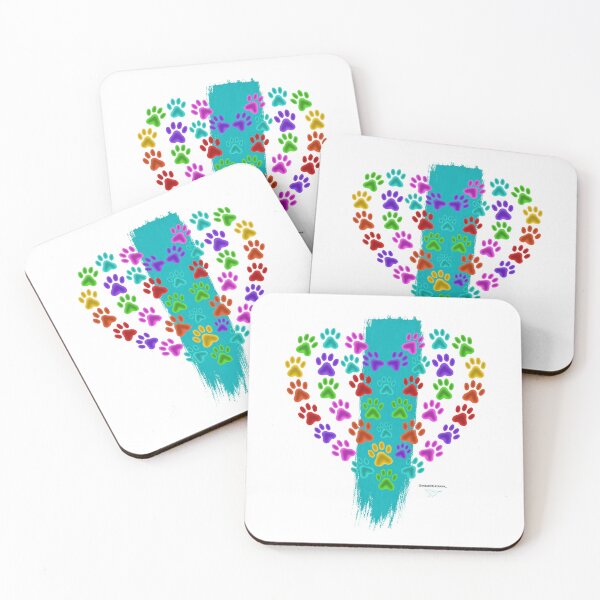 Item preview, Heart of rainbow footprints designed and sold by EstudioTurquesa.