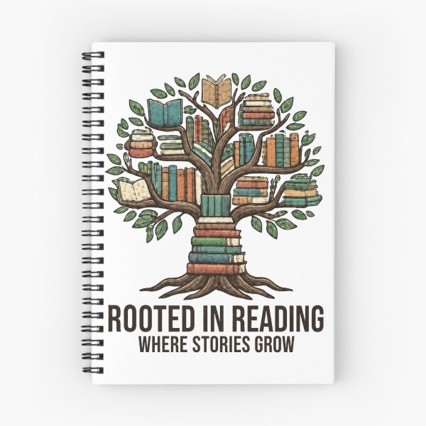 Item preview, Rooted In Reading Book Tree Vintage designed and sold by ESAKA97Shop.