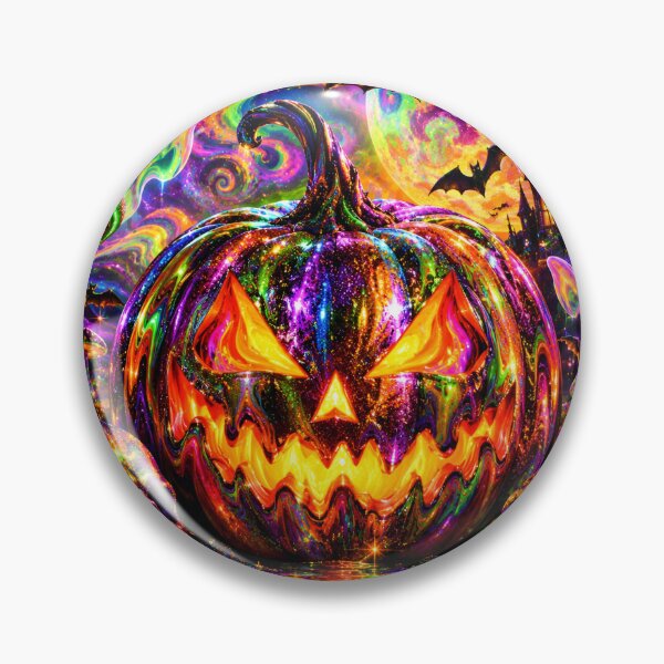 Item preview, Psychedelic Pumpkin Ghosts Mushrooms Halloween designed and sold by BloomOfDesign.