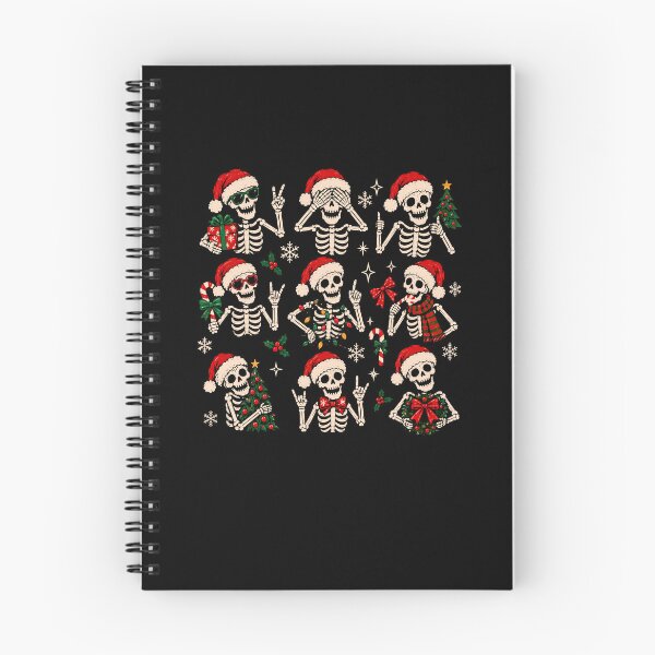Item preview, Christmas Skeletons Holiday Celebration Vintage Graveyard Style designed and sold by Glow-Paw-Studio.