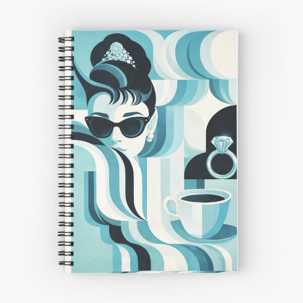 Item preview, Classic Cinema Audrey Blue Art Deco Movie Poster designed and sold by Cine8.
