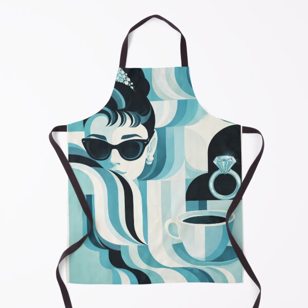 Item preview, Classic Cinema Audrey Blue Art Deco Movie Poster designed and sold by Cine8.