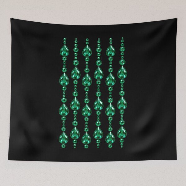 Item preview, BIRTHSTONE COLLECTION ⭐ CASCADE - MAY • EMERALD • Modern designed and sold by WheelieGdArt.