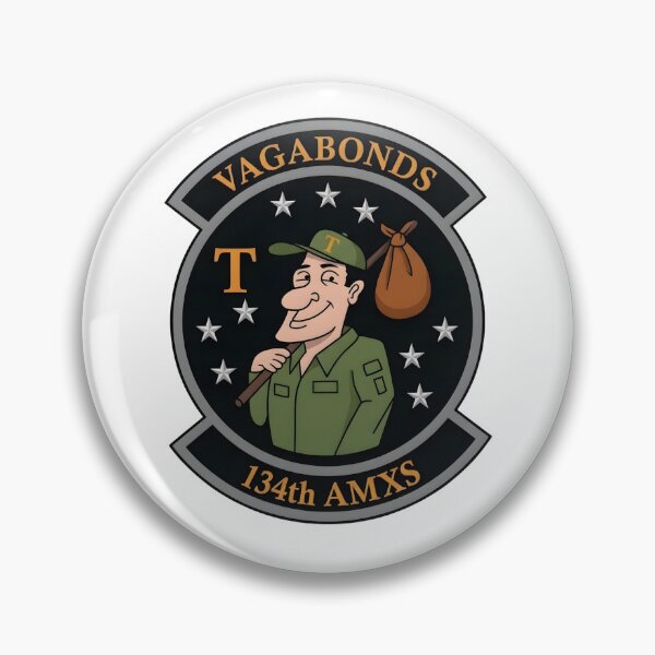 Item preview, USAF 134th AMXS "Vagabonds" Aircraft Maintenance Squadron Patch    designed and sold by CharlieDesings.