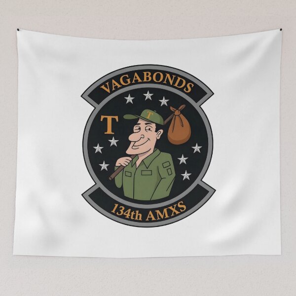 Item preview, USAF 134th AMXS "Vagabonds" Aircraft Maintenance Squadron Patch    designed and sold by CharlieDesings.