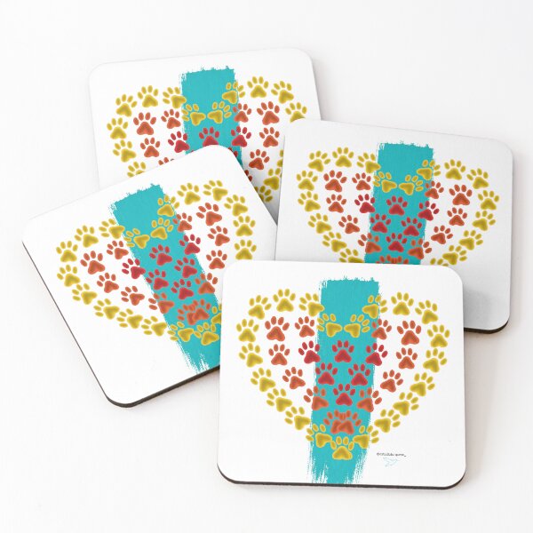 Item preview, Yellow footprint heart designed and sold by EstudioTurquesa.