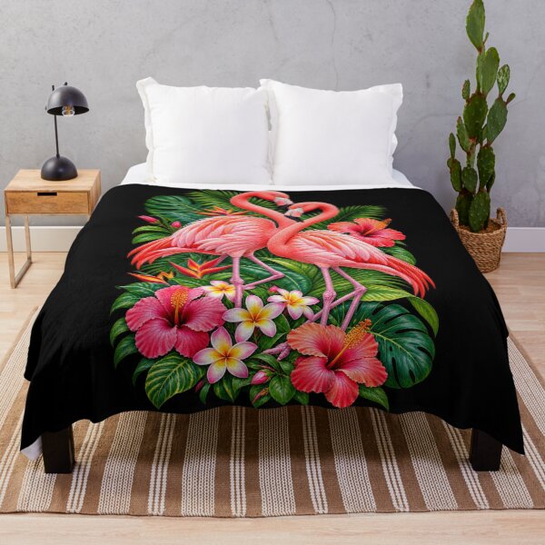 Item preview, Tropical Flamingo Pair designed and sold by RockitBaby.