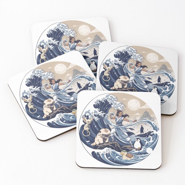 Item preview, Avatar Waterbender Great Wave T-Shirt designed and sold by EZONEEE.