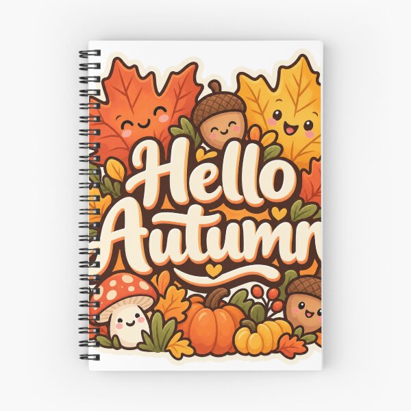 Item preview, Hello Autumn - Cute Autumn Cartoon Sticker designed and sold by The198X.