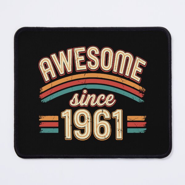 Item preview, Awesome Since 1961 Vintage Birthday Born In 1961 designed and sold by SofiBlair.