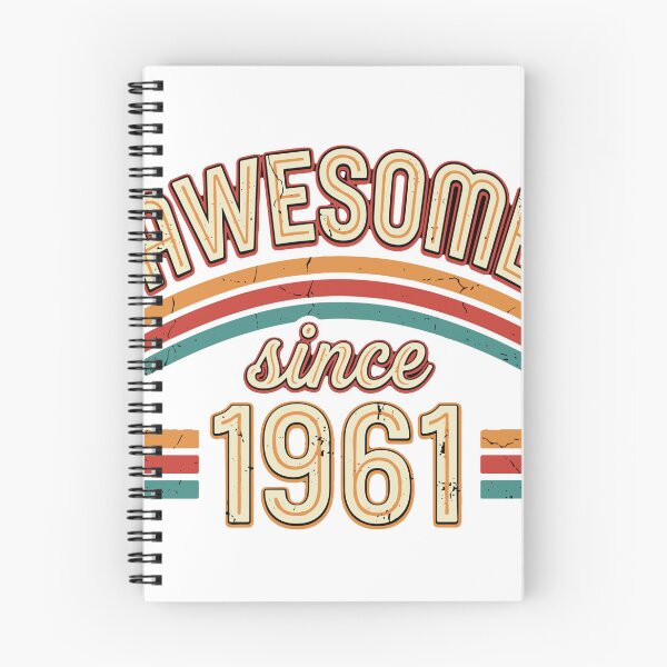 Item preview, Awesome Since 1961 Vintage Birthday Born In 1961 designed and sold by SofiBlair.