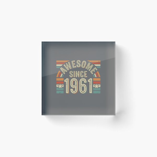 Item preview, Awesome Since 1961 Birthday Born 1961 63rd Birthday  designed and sold by SofiBlair.